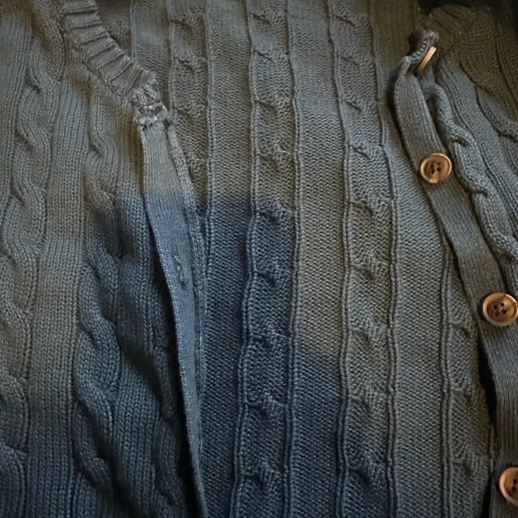 Brandy Melville Navy Cable Cardigan - Picture 4 of 5